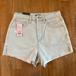 Wild Fable - High-Rise Light Blue Denim Women Cutoff Shorts
